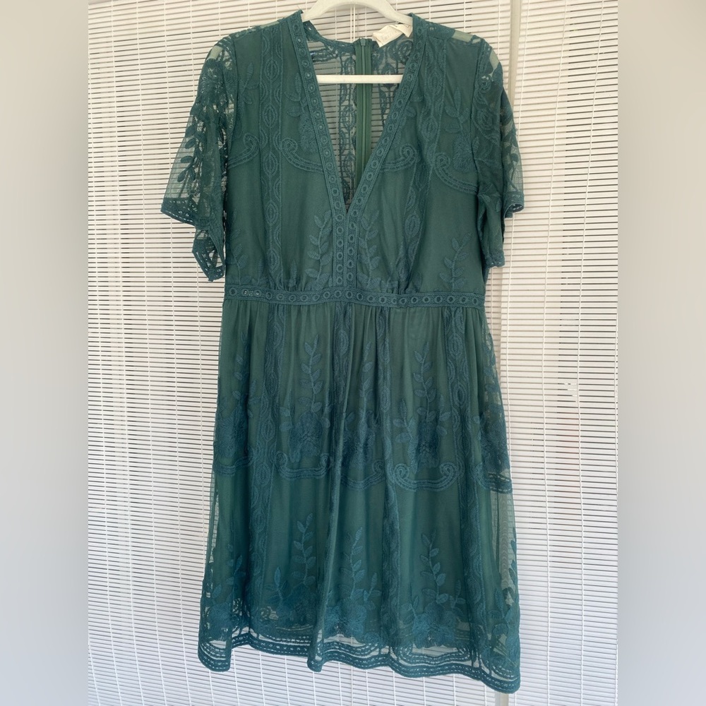 NWOT emerald Bella Ella Light My Fire dress size XL